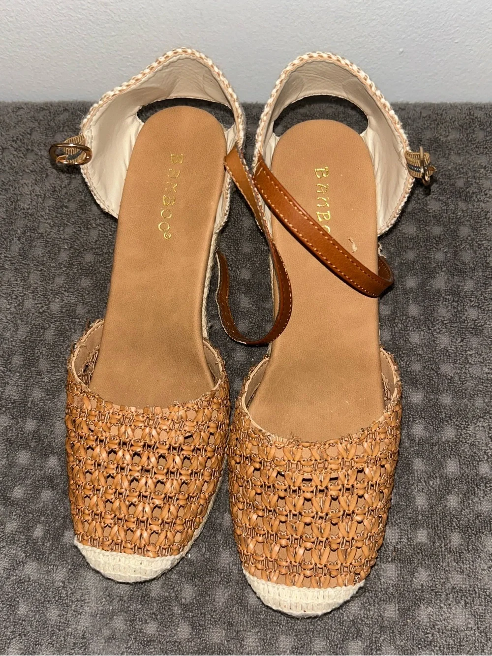 Bamboo Espadrilles Wedges - 10